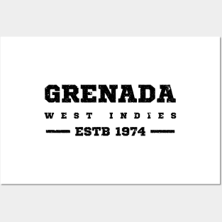 Grenada Estb 1974 West Indies Patriotic Design Posters and Art